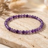 Bracelet Fin en Perles de Pierre de 4mm