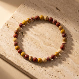 Bracelet Fin en Perles de Pierre de 4mm