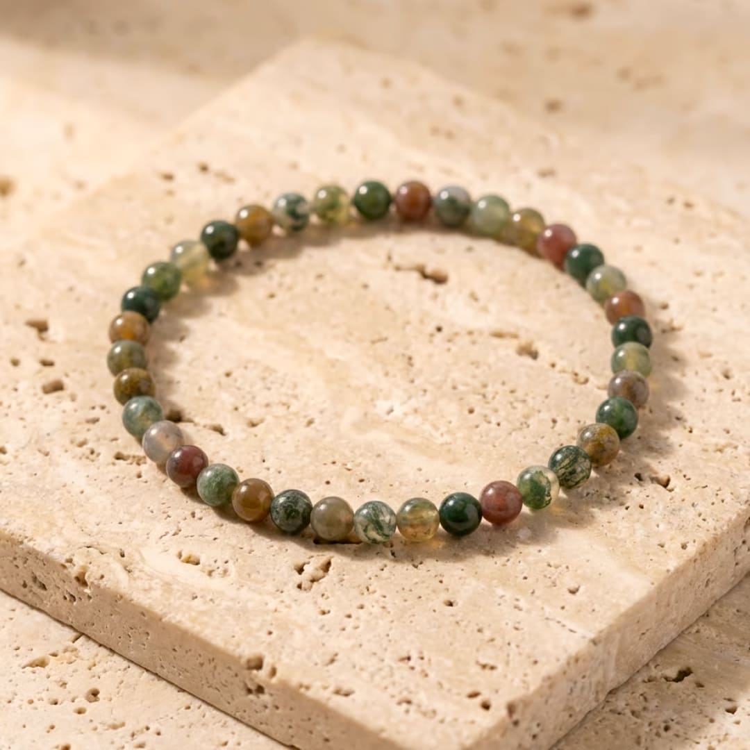 Bracelet Fin en Perles de Pierre de 4mm