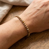 Bracelet Fin en Perles de Pierre de 4mm