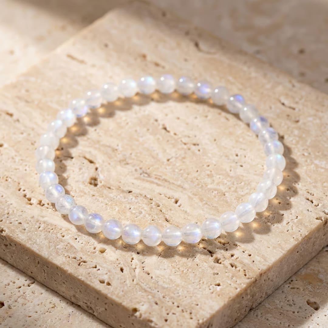 Bracelet Fin en Perles de Pierre de 4mm