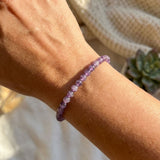 Bracelet Fin en Perles de Pierre de 4mm