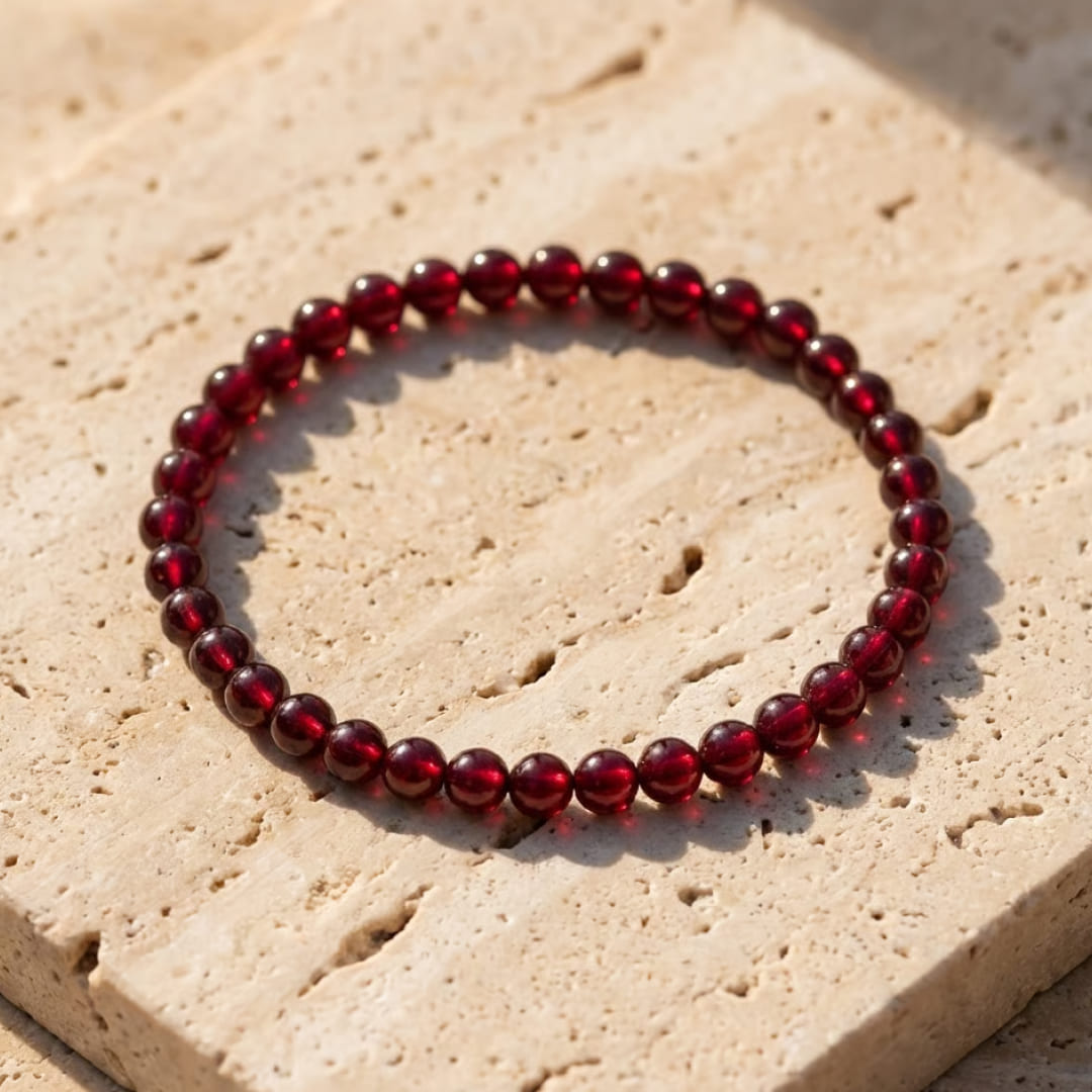 Bracelet Fin en Perles de Pierre de 4mm