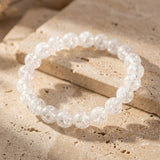 Bracelet "Éclats de Lumière" en Cristal de Roche Craquelé