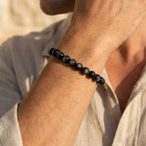 Bracelet "Œil Gardien" en Obsidienne Œil Céleste