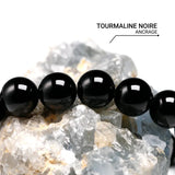 Bracelet "Rempart" en Tourmaline Noire