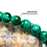 Bracelet "Renouveau" en Malachite