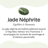 Bracelet “Dhara” en Jade Néphrite