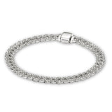 Bracelet Cubain avec Moissanite