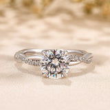 La Bague Jeanne | Or Blanc