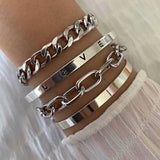 Set Bracciali Élan Mercer en Or Blanc