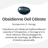 Bracelet "Œil Gardien" en Obsidienne Œil Céleste