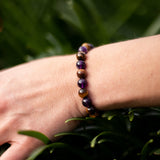 Bracelet "Délivrance" en Améthyste & Oeil de Tigre