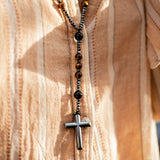 Collier Chapelet "Protection" en Oeil de Tigre