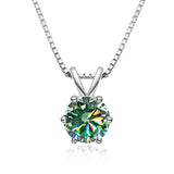 Collier Solitaire Élégant avec Moissanite