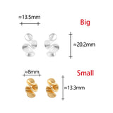 Boucles d'oreilles en Fleur en Argent et Or 18K