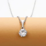 Collier Classique avec Pendentif en Zirconia