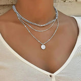 Collier Élégant Plaqué Or et Argent
