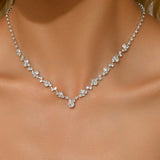 Collier de Mariage Élégant avec Diamants