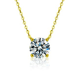 Collier Plaqué Or avec Zircons