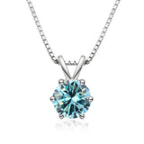 Collier Solitaire Élégant avec Moissanite