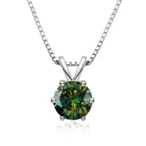 Collier Solitaire Élégant avec Moissanite