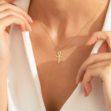 Collier avec Pendentif Ankh Doré