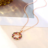 Collier avec Pendentif Arc-en-Ciel Lumineux