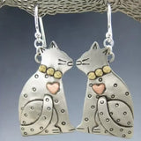 Boucles d'oreilles Chat Envoûtantes