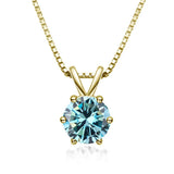Collier Solitaire Élégant avec Moissanite
