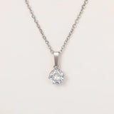 Collier Classique avec Pendentif en Zirconia