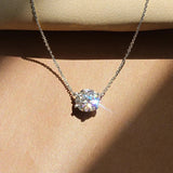 Collier Solitaire Élégant avec Cristal