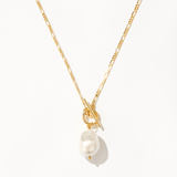 Collier Élégant avec Perle Dorée