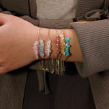 Bracelet Fin en Pierres Irrégulières