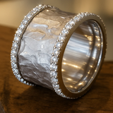 Bague Vintage en Argent avec Zirconiums