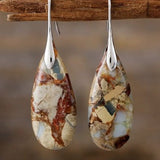 Boucles d'oreilles Chic avec Pierre Ovale