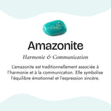Collier Mala “Retour à l’Essentiel” en Amazonite