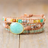 Bracelet Wrap "Douceur d'Amazonite"