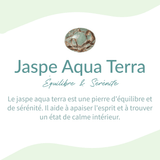 Collier Mala 108 Perles en Jaspe Aqua Terra, Amazonite & Quartz Rose