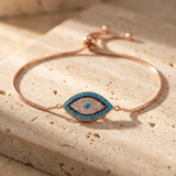 Bracelet Œil Bleu – Symbole Traditionnel contre le Mauvais Œil