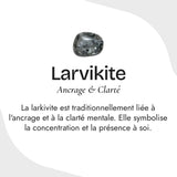 Bracelet "Force Intérieure" en Larvikite
