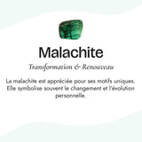 Bracelet "Renouveau" en Malachite