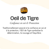 Collier "Cercle Protecteur" en  Oeil de Tigre
