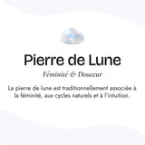 Collier "Croissant de Lune" en Pierre de Lune